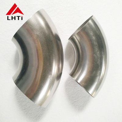 Harga yang pantas Permukaan Penggorengan Titanium Murni siku 45 derajat / 90 derajat Titanium Pipe siku on line