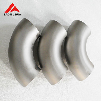 Harga yang pantas Pemasangan Pipa Titanium Gr2, ASME B16.9 90 Derajat Panjang Radius Siku on line