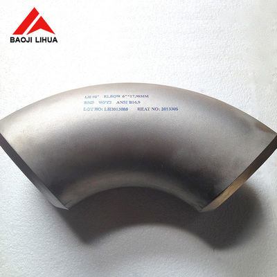 Harga yang pantas Siku Titanium Murni, Pemasangan Pipa Titanium 45 Deg 90 Deg Dengan Radius Panjang on line