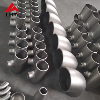 Harga yang pantas ASTM B363 GR2 Bending Titanium Pipe, Tee Reducer Pipe Fittings Permukaan Acar on line