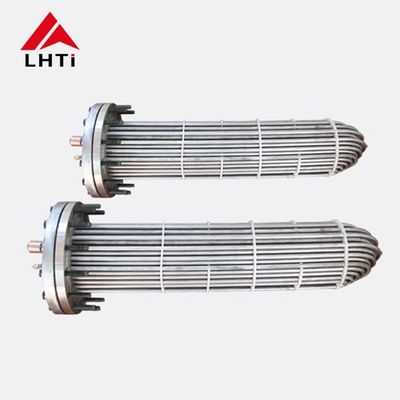 Harga yang pantas Penukar Panas Tabung Titanium Anti Korosi Gr2 Untuk Air Laut on line