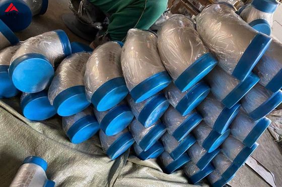 Harga yang pantas Sch5s Gr9 Titanium Elbows 90 Derajat Mulus Dilas Untuk Industri Kimia on line