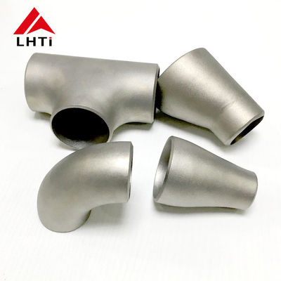 Harga yang pantas Gr2 titanium mandrel lentur 90 derajat Titanium siku untuk pipa knalpot titanium siku fittings on line