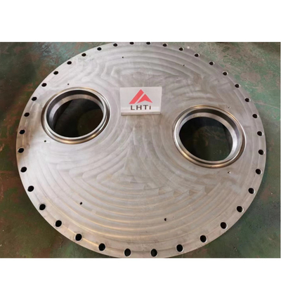 Harga yang pantas Flange Buta Titanium Metalurgi Kimia Dengan Ruang Shell Saluran UNS 32750 on line