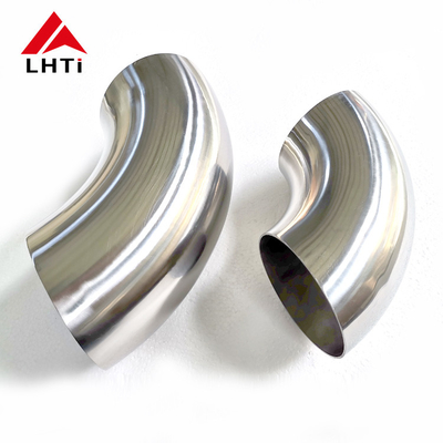 Harga yang pantas 99,99% Gr2 Titanium Murni Siku 45/90 Derajat Untuk Sambungan Pemasangan Pipa on line