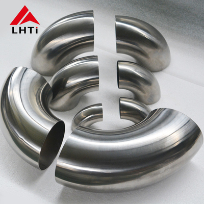 Harga yang pantas Titanium tikungan siku harga Gr2 TA1 knalpot Titanium tikungan 45 derajat 90 derajat 180 derajat Titanium siku on line