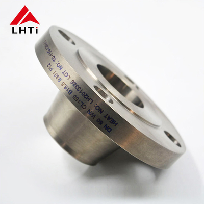 Harga yang pantas WNRF Flange Gr2 Titanium Weld Neck Flange ASME B16.5 Weld Neck Raised Face Kelas 150 untuk Industri Kimia on line
