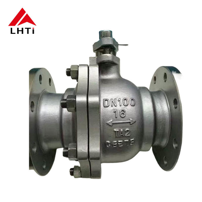 Harga yang pantas Gr 2 ASME B16.34 Titanium Ball Valve flange Titanium Ball Forged Korosi tahan 6 Inch Ball Valve on line