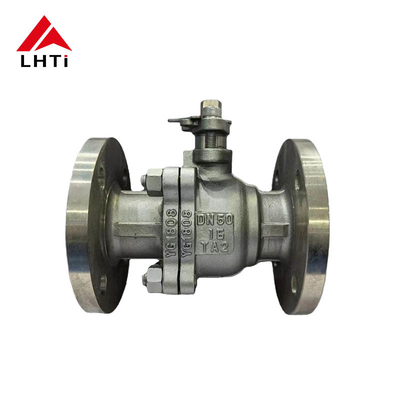 Harga yang pantas ANSI Kelas 150 Titanium Ball Valve Dua Piece Ball Valve Gr2 Kelas 150 Full Port Fire Safe Flanged Ball Valve on line