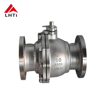 Harga yang pantas ANSI B16.34 Titanium Gr2 Gr5 PN16 Flange Ball Valve untuk industri kimia dan listrik DN10-DN200 on line