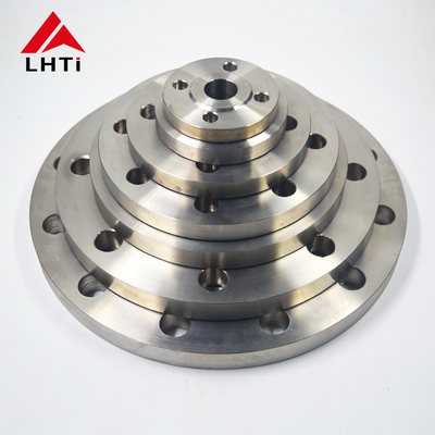 Harga yang pantas Konstruksi EN1092-01 RF SO Hubbed Slip On Flange Gr2 Gr5 Gr7 untuk Industri Kimia on line