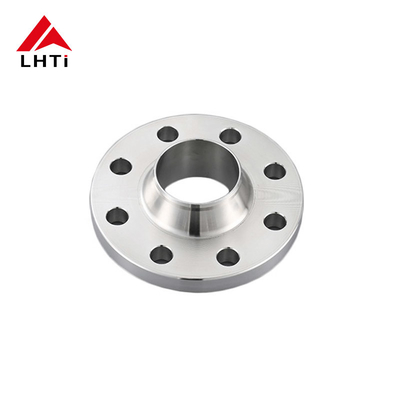 Harga yang pantas DN50 Titanium Welding Neck Flange - ANSI B16.5 Ti-Pd Alloy WN Pipe Connector / Metal Flange on line