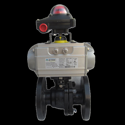 Harga yang pantas Pengendalian Fluida Dengan Resistensi Minimal Dari Katup Bola Flanged Baja Karbon Pneumatik on line