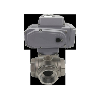 Harga yang pantas Pneumatic Tiga-Way Threaded Ball Valve Untuk Kontrol Fluida Industri Dan Sistem HVAC on line