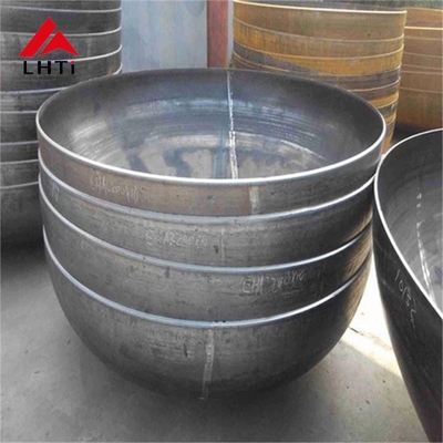 Harga yang pantas Titanium Pressure Vessel Hemispherical Tank Gr2 Gr5 Gr7 Kepala Titanium Piring Titanium Kepala Piring Titanium Peralatan on line