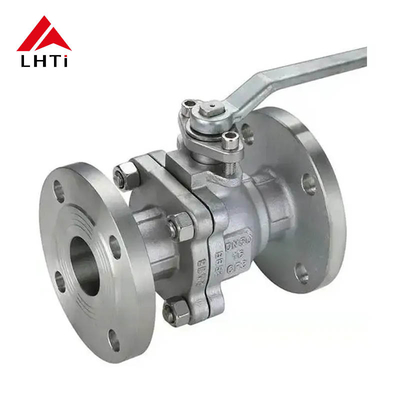Harga yang pantas Titanium TA1 TA2 TA10 Gr2 Gr3 Floating Ball Valve Flanged End Connection untuk Aliran Asam Asetik   ANSI Kelas 150 Kelas 300 on line