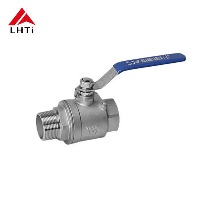 Harga yang pantas Oil Medium 2-Piece Titanium Floating Ball Valve Kelas 150 Kelas 300 untuk aliran asam asetat on line
