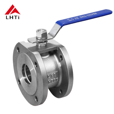Harga yang pantas ANSI Titanium Two Piece Ball Valve Gr1 Gr2 Gr5 Ball Valve untuk industri minyak dan gas on line