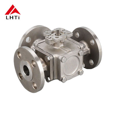 Harga yang pantas ASME B16.34 8 Inch Titanium Tiga Way Ball Valve Gr1 Gr2 Ball Valve on line