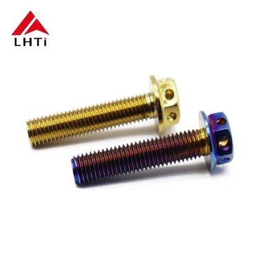 Harga yang pantas Baut Mur Hex Titanium Kustom Pitch 1.0mm Panjang 5mm-500mm on line
