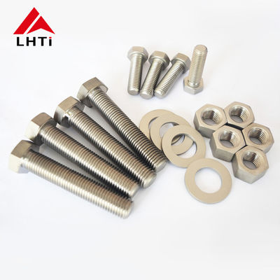 Harga yang pantas Elektroplating DIN933 DIN931 Gr2 Titanium Hex Baut on line