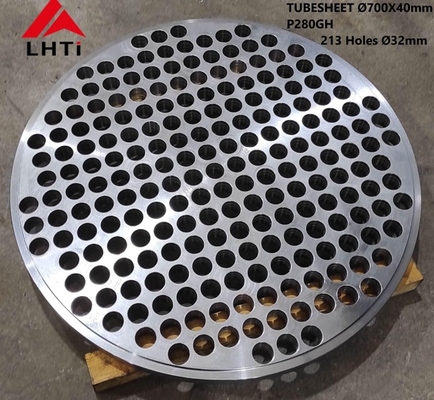 Harga yang pantas Gr5 Heat Exchanger Titanium Equipment Forged Titanium Tube Sheet ASTM B265 on line