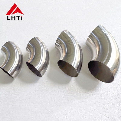 Harga yang pantas Titanium bend/ Elbow harga Gr2/TA1 knalpot Titanium bend 45 derajat 90 derajat 180 derajat Titanium Elbow on line