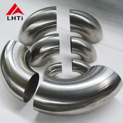 Harga yang pantas Titanium tikungan siku harga Gr2 TA1 knalpot Titanium tikungan 45 derajat 90 derajat 180 derajat Titanium siku on line