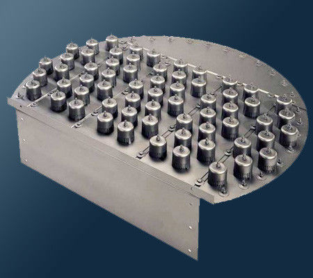 Harga yang pantas Titanium Nikel Zirkonium Tower Internal Bubble Cap Kolom Untuk Distilasi on line