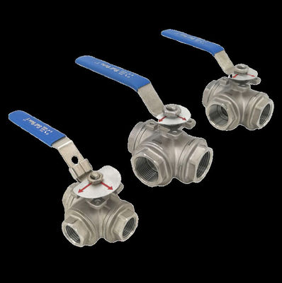 Harga yang pantas Katup Bola Tiga Jalur - Katup Bola Ti Gr2 DN 15 Kelas 150-2500 Dengan Flange Untuk Pengolahan Air on line