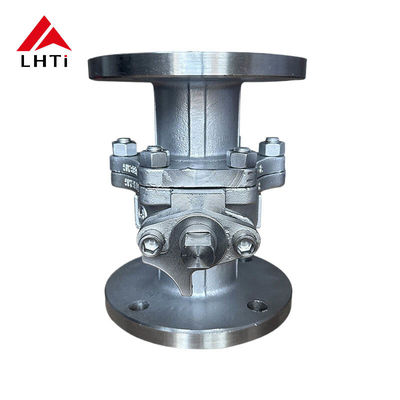 Harga yang pantas Dua Piece Ball Valves 150 lb Titanium stainless steel Floating Ball Valves untuk aliran asam asetat on line
