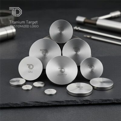 Harga yang pantas Cakram dan Target Titanium GR1 GR2 GR5 dengan Kemurnian 99,7% Dibuat dengan Stempel Gulungan Dingin on line