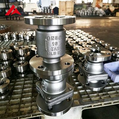 Harga yang pantas Titanium Alloy Check Valve DN50 PN16 tahan korosi untuk pipa industri On line